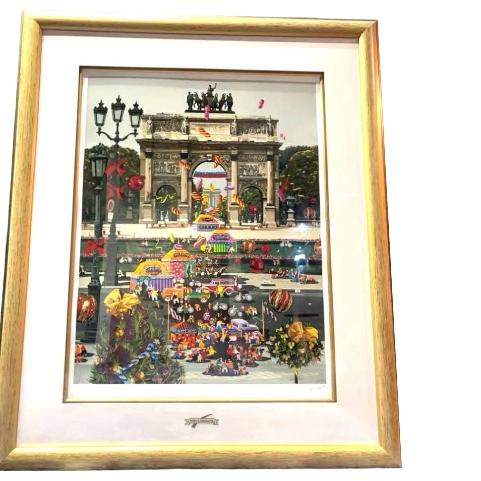Hiro Yamagata (Hiro Yamagata) "Gift Season" silkscreen print, with certificate, box, and storage: Title Hiro Yamagata GIFT SEASON Silkscreen Print, Limited Edition of 250 Includes Certificate, Box, and Storage Bag Description Hiro Yamagata GIFT SEASON This work is a silkscreen print created by Hir