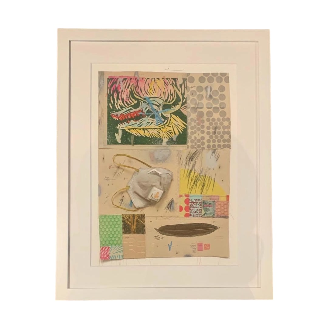 Limited Edition Original Silkscreen Print by Thomas Campbell: This is a limited edition silkscreen print by Thomas Campbell. It includes an edition number and a handwritten signature. It has been professionally framed. The framed dimensions are approximately 71 