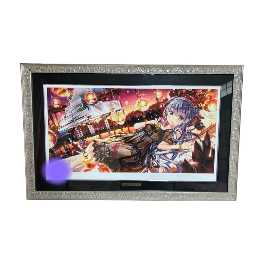 Fujima Takuya (Fujima Takuya) "PRISM NIGHTDREAM" print artwork, Albiwan, mixed media.: This is a macaron print by Mr. Fujima Takuya. Although it is not easily discernible in the photograph, the work uses materials similar to gold leaf, distinct from sequins, making it exceptionally luxu