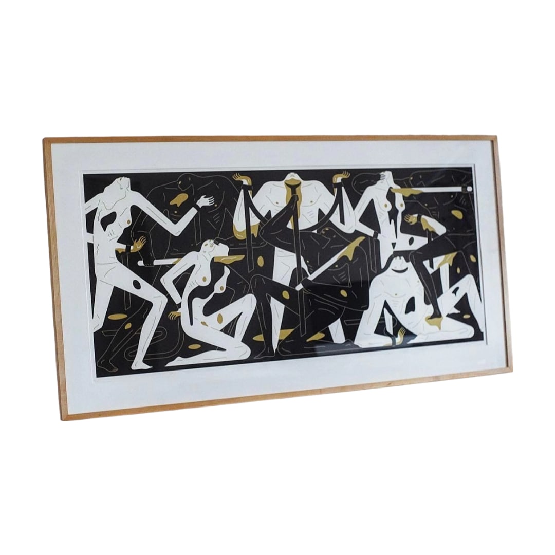 A large-scale silkscreen print by Cleon Peterson. (1 of 4)