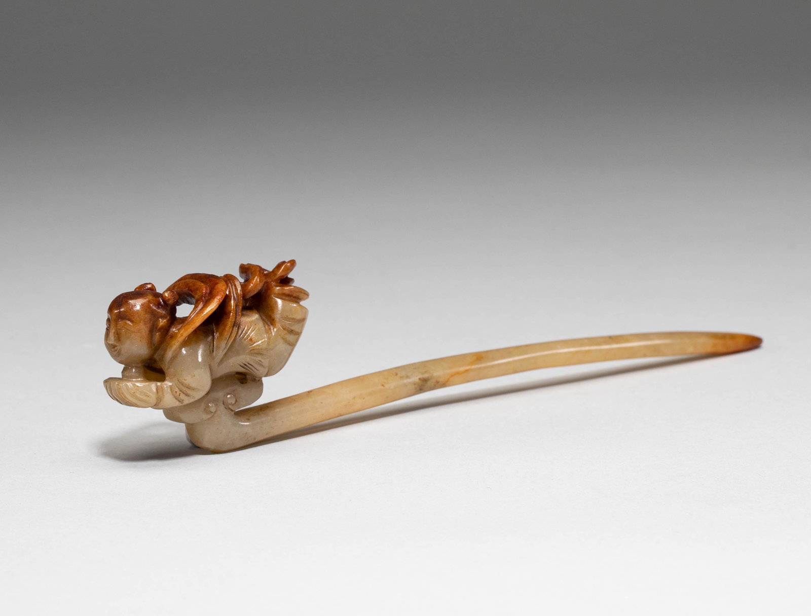 Hetian jade hairpin of Liao Dynasty, China (1 of 8)