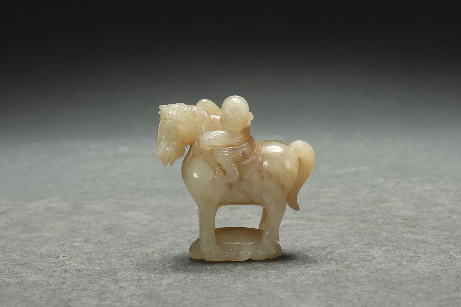 Han jade horse and a rider (1 of 2)