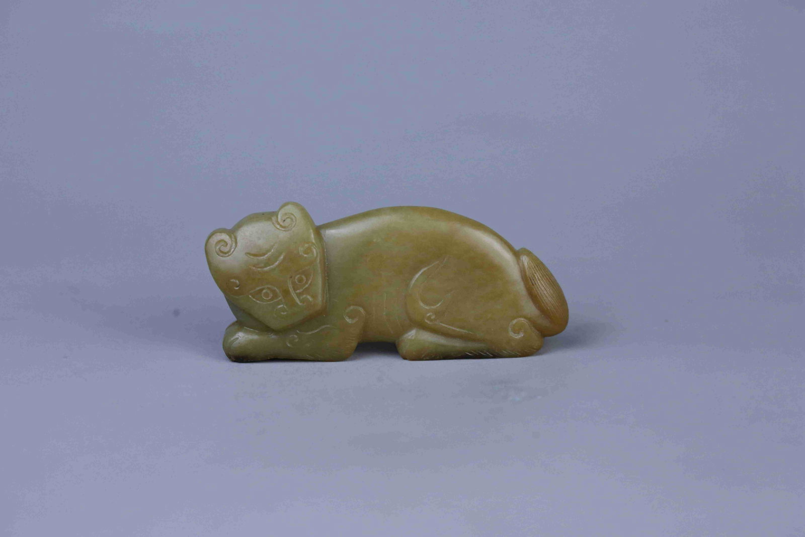 Han crouching or lying jade-tiger (1 of 6)