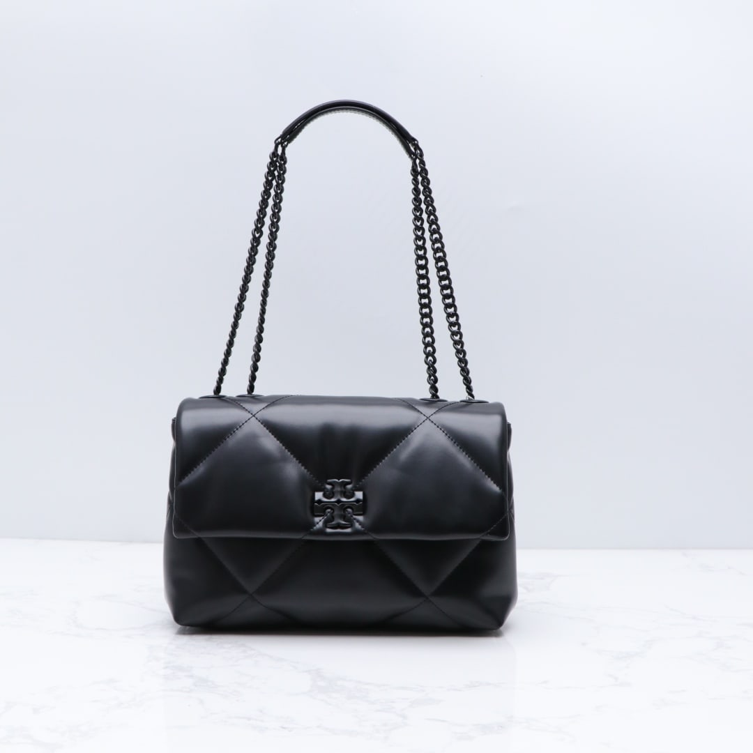 TB: Black Warrior Size Leather Cloud Bag with Chain Shoulder Strap - Multi-functional Women's Crossbody Bag - Can be worn on the shoulder or crossbody - A very classic style. A wonderful gift for you or