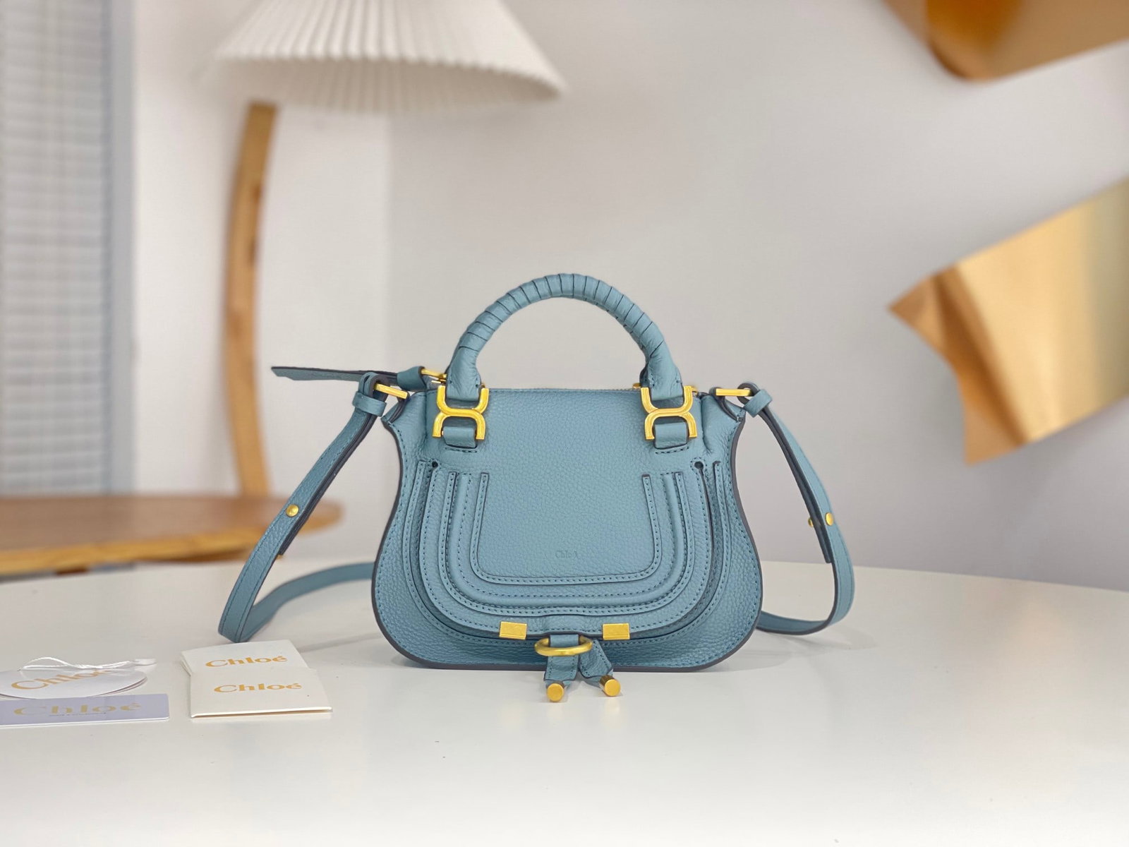 Chloe x Marcie: The Chloe x Marcie dusty blue classic bag is a very practical and spacious bag, perfect for working women. It can easily hold a laptop, documents, iPad, daily makeup and cosmetics, a small umbrella, a