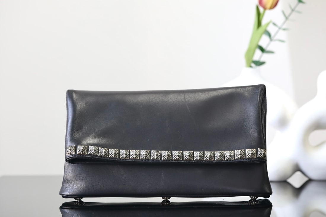 Chrome Hearts Lambskin Studded Evening Bag Clutch (1 of 8)