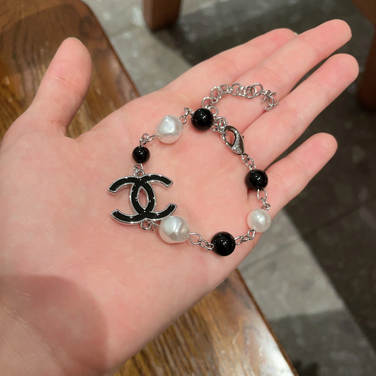 Chanel vintage letter bracelet: This Chanel vintage letter bracelet is exquisite, elegant, and exudes sophistication. A wonderful gift for you or your loved one. We offer consoiled shipping for all goods to our domestic and internat
