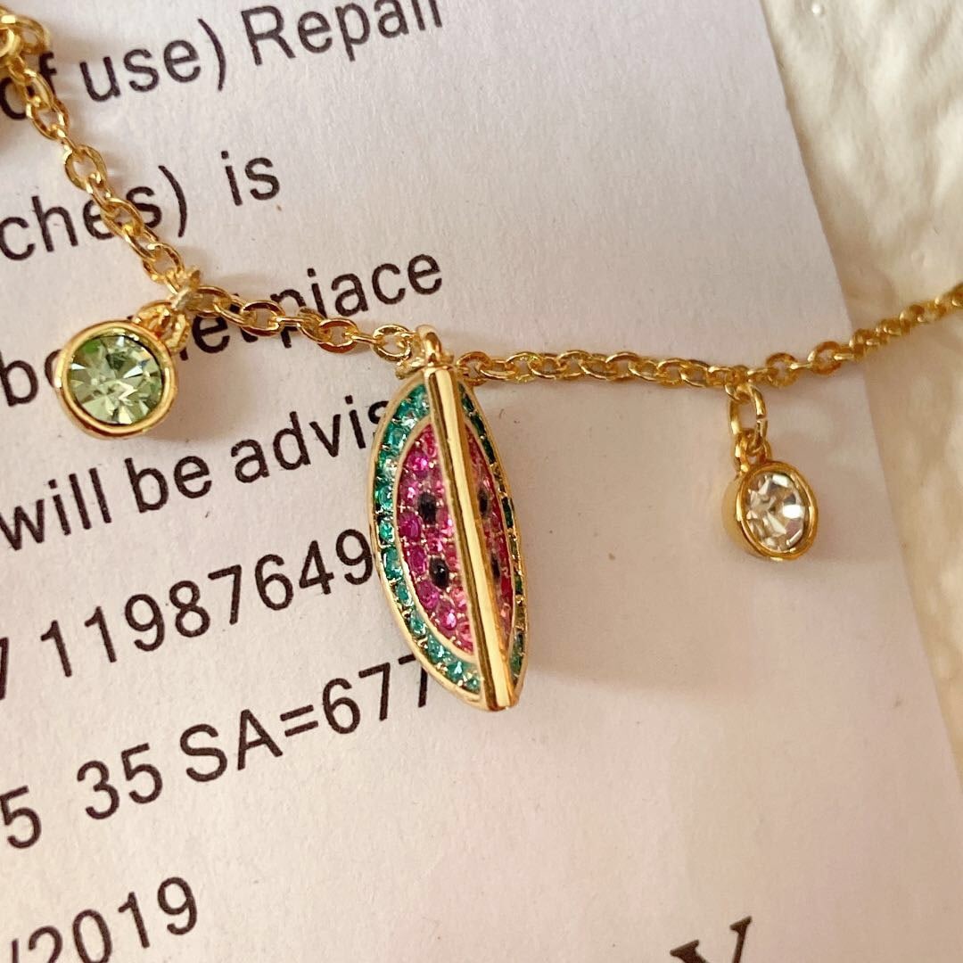 Swarovski Austrian Crystal Pineapple Watermelon Coconut Tree Bracelet (1 of 9)