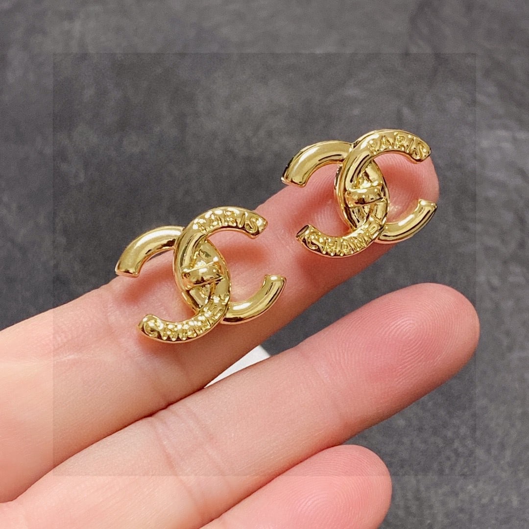 Chanel vintage double C stud earrings: Chanel vintage double C stud earrings: exuding independent elegance, charm, and sophistication. Vintage luxury without being overly complicated; the double C design is classic and versatile, simple ye