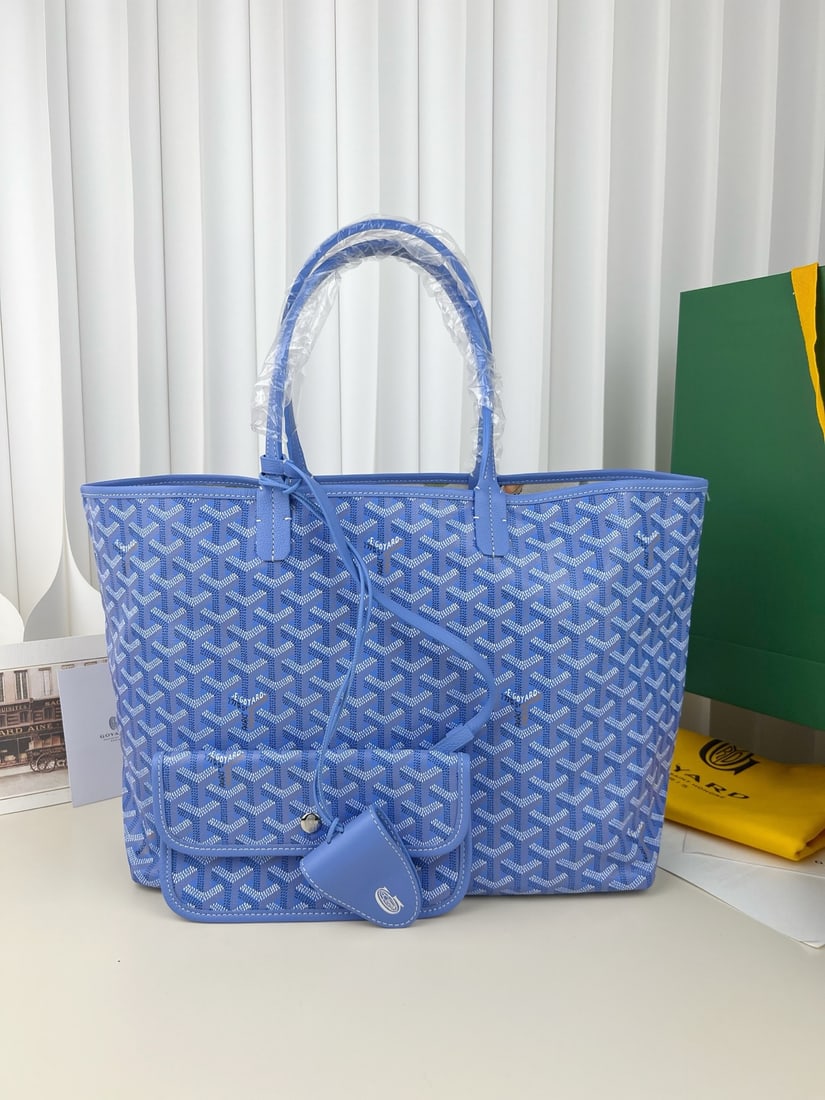 Goyard Saint Louis: Goyard Saint Louis Spring Summer 2020 limited edition color, linen lining, floral pattern. A wonderful gift for you or your loved one. We offer consoiled shipping for all goods to our domestic and