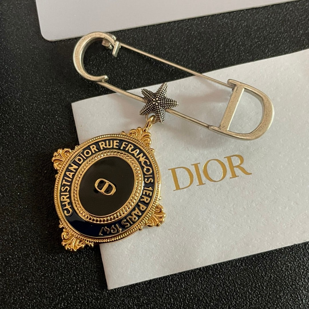 DIOR letter brooch: DIOR letter brooches are incredibly popular, endorsed by numerous celebrities. They're versatile enough to be paired with any outfit, making them a perfect fairy-tale gift for you or your loved one. W