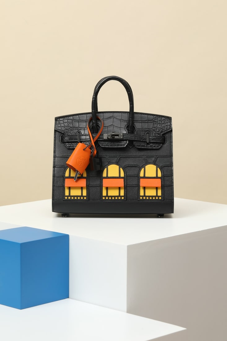 Hermes: Model: BK20 Code: BK200850 Color: CK89 Black 9D Amber Yellow CK93 Classic Orange Dimensions: Length 20cm x Depth 16cm x Width 11cm Material: Madame Sombrero Swift Frosty Alligator (pressed square open