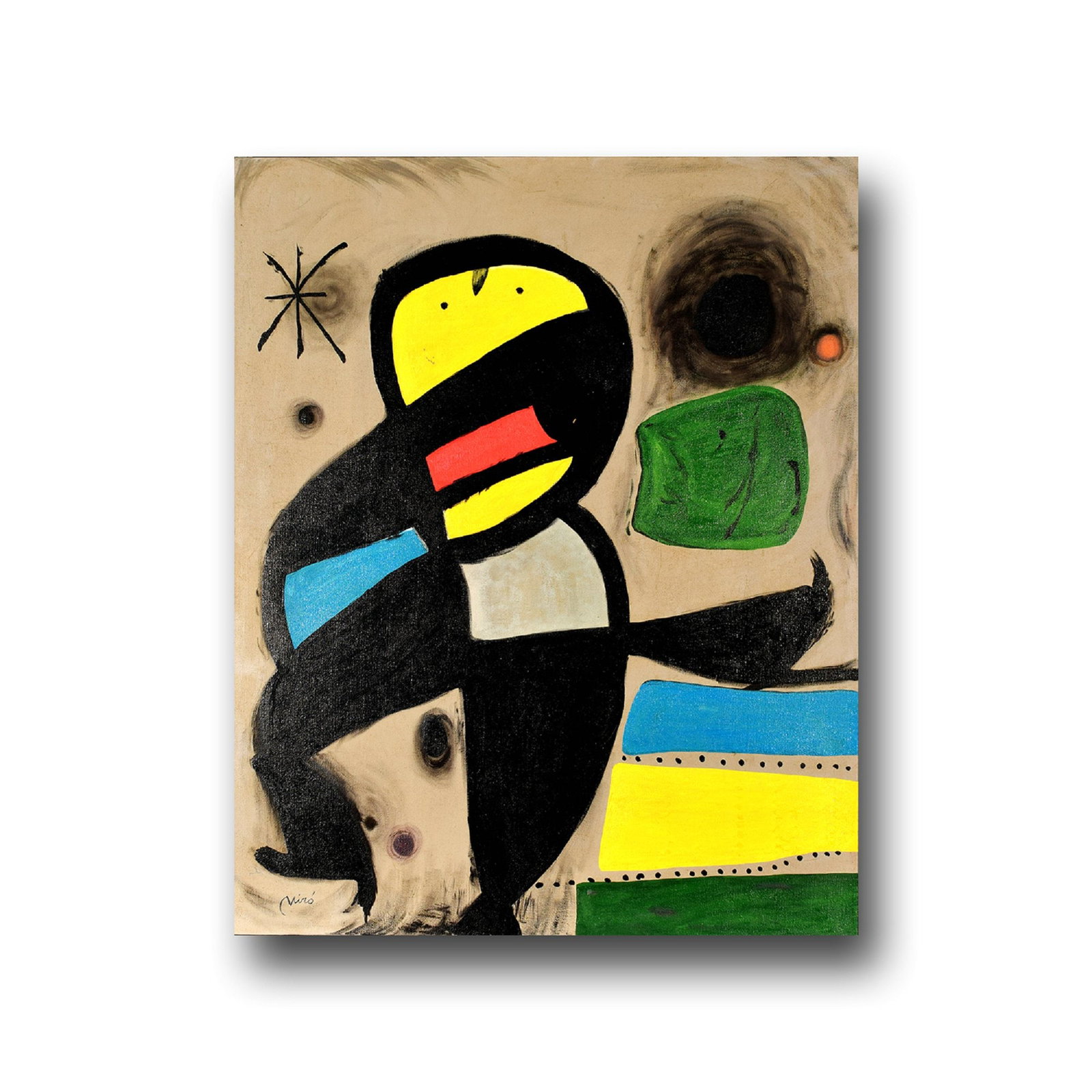 Joan Mir?? ?C Starlit Night Stroll: L 100cm W 80cm