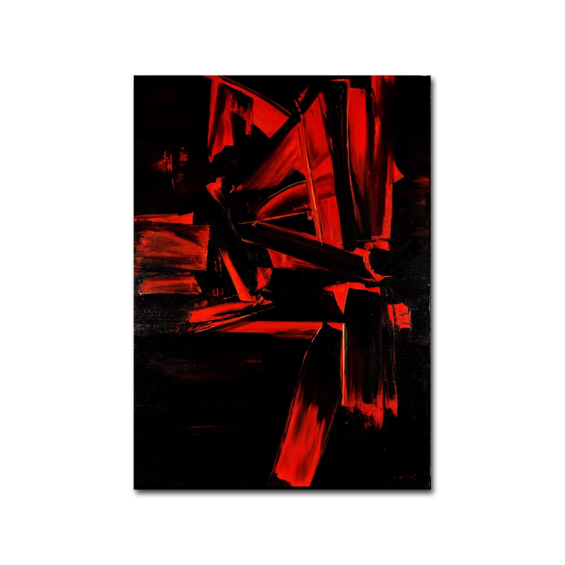 Pierre Soulages: L 125cm W 88cm