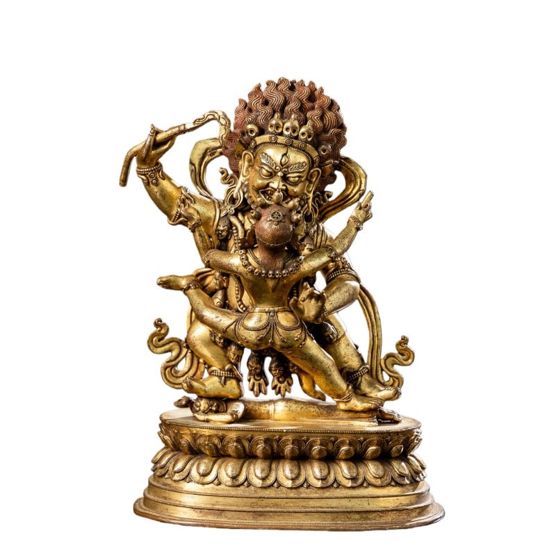 Gilt Bronze Mahakala (1 of 7)