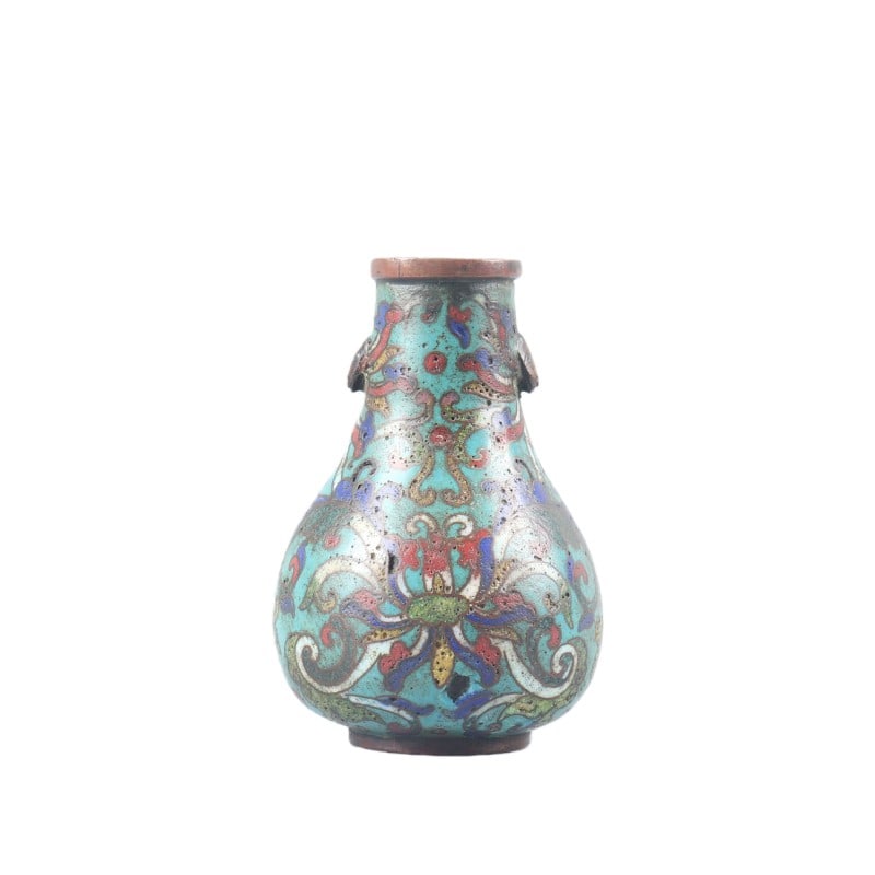 Cloisonn?? Vase (1 of 5)