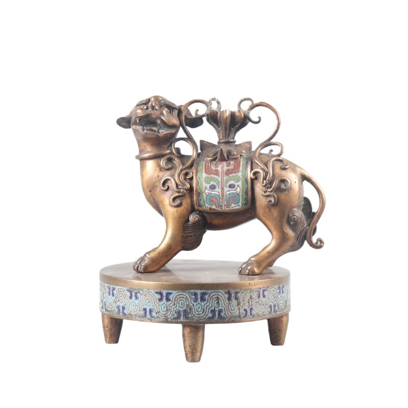 Cloisonn?? Bronze Animal Ornament (1 of 6)