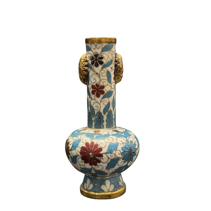 Ming Jingtai Cloisonn?? Gu-form Vase (1 of 5)