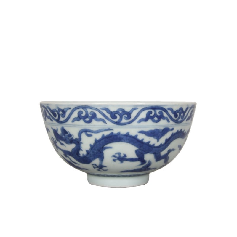 Jiajing Period Blue-and-White Dragon Bowl (1 of 4)