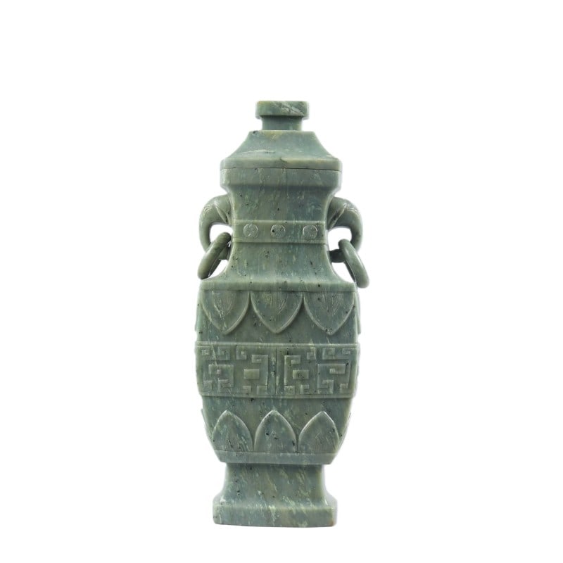 Green Jade Eared Vase (1 of 9)