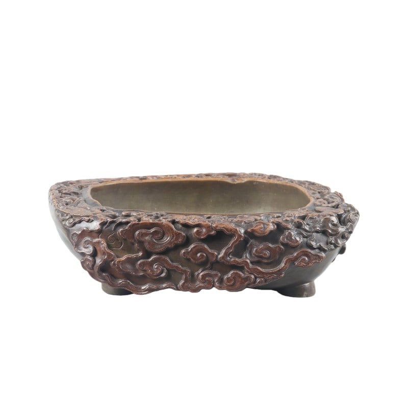 Stone Inkstone: H 7cm L 26cm