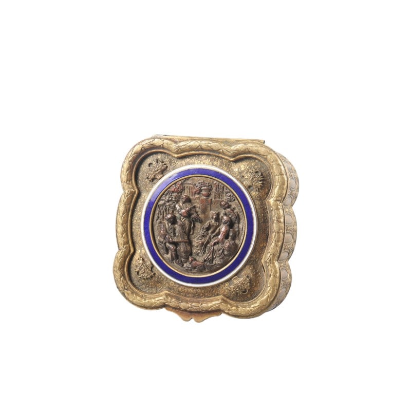 Bronze Figure Story Covered Box (1 of 5)