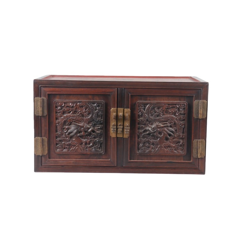 Redwood Lacquered Dragon Box (1 of 8)