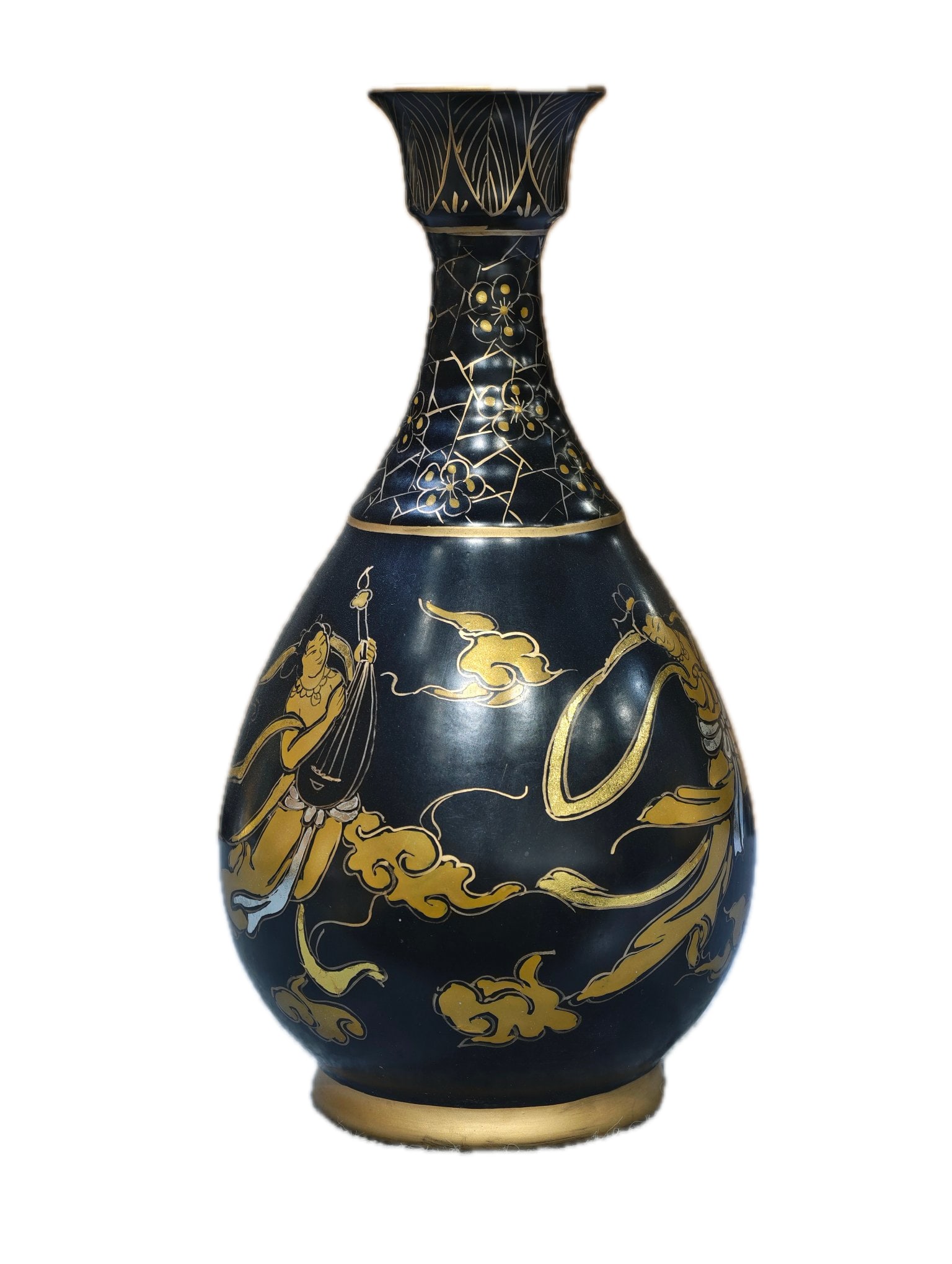 Formerly in the collection, marked "[Imperial Made at Qinglong Temple, Ru Kiln, Song Dynasty]" (1 of 10)