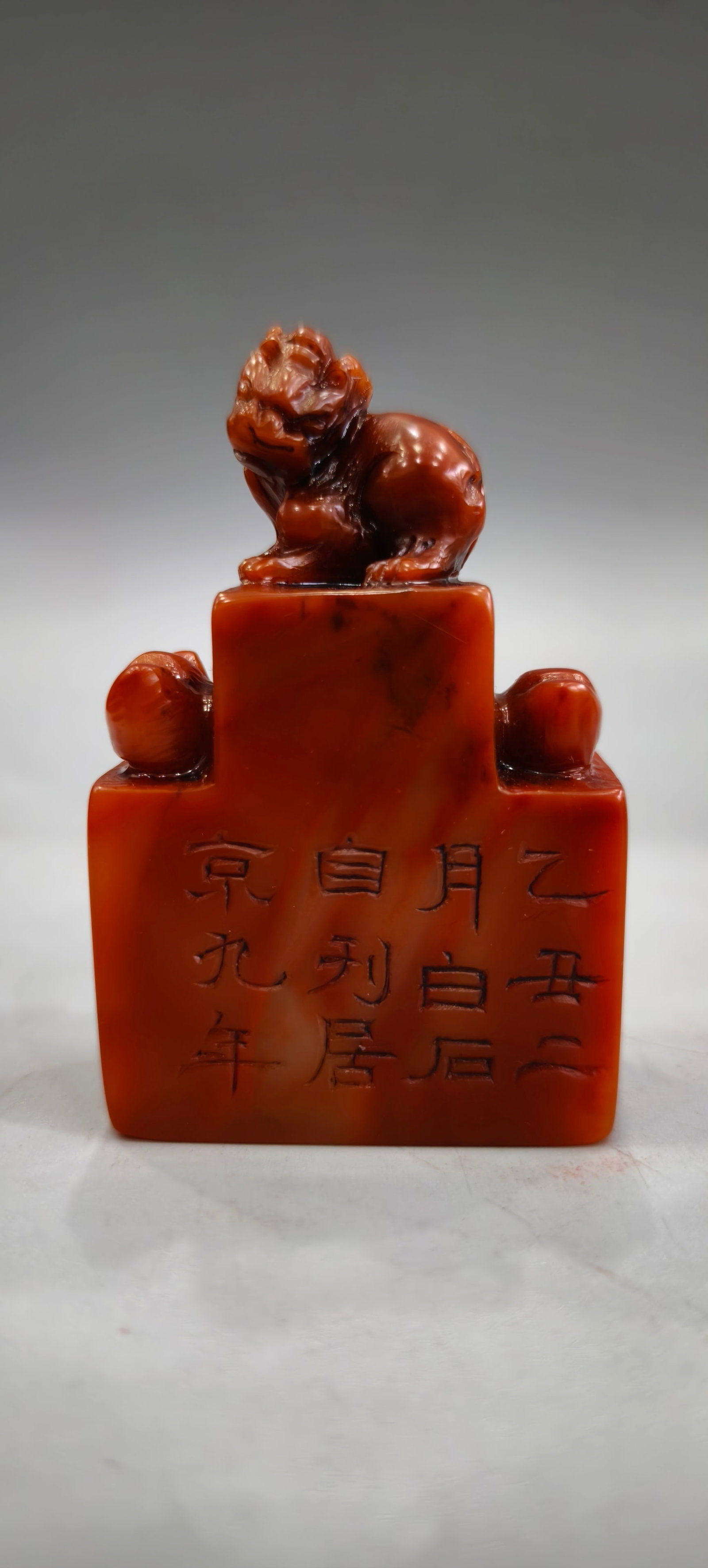 Shoushan stone (Pixiu) seal (1 of 9)