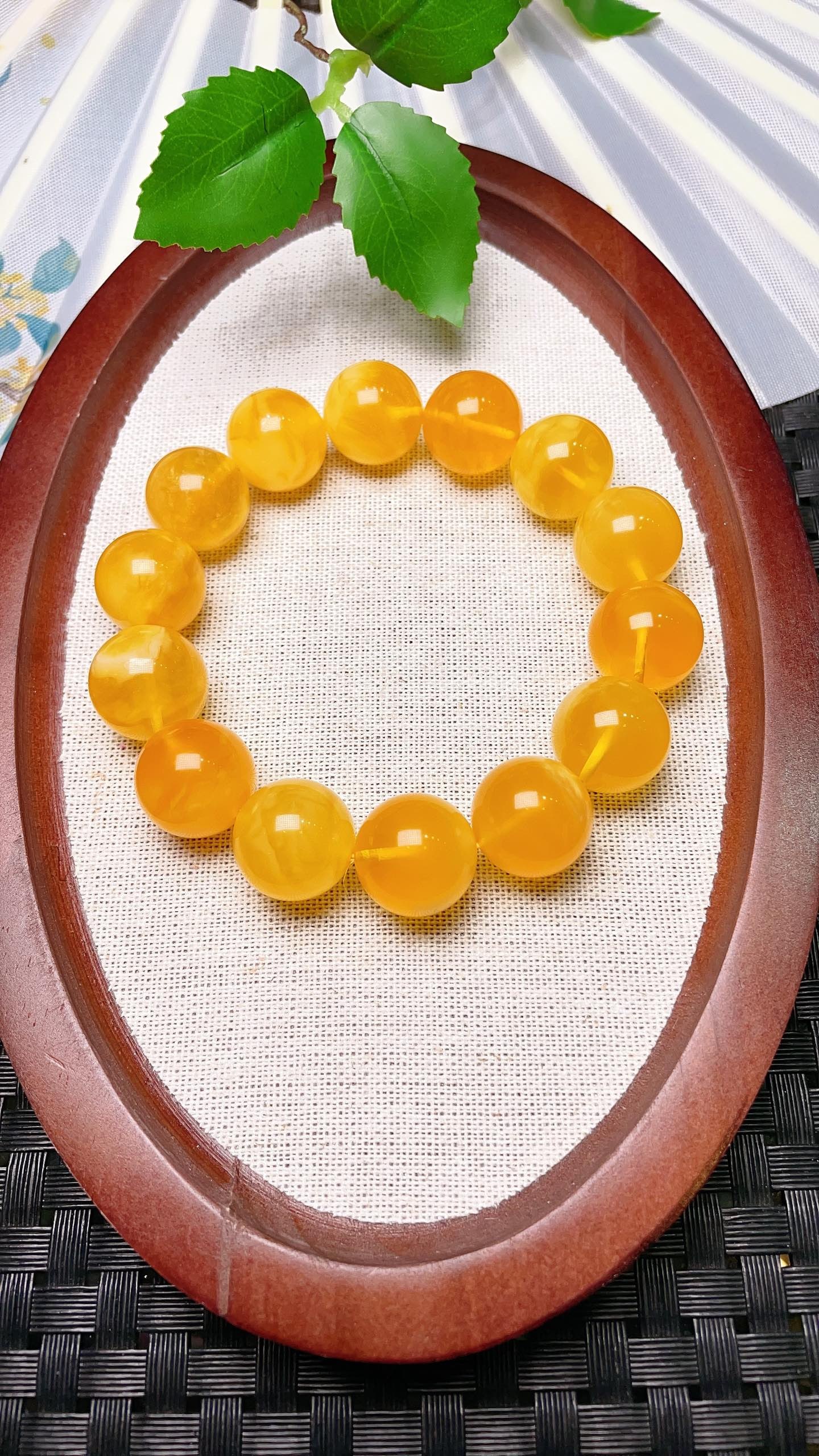 Original handmade custom natural amber bracelet (1 of 6)