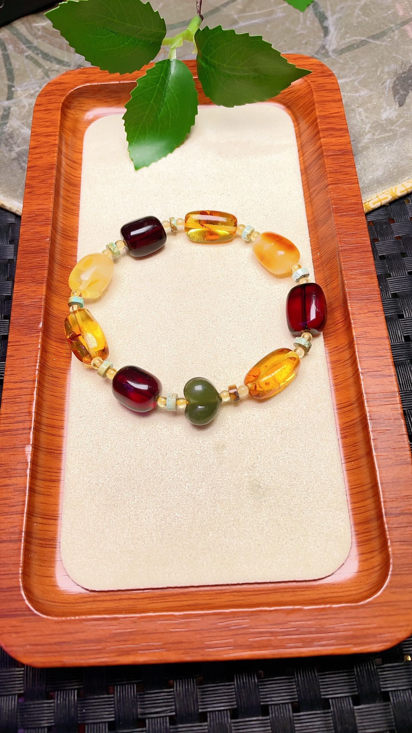 Original handmade custom natural gemstone bracelet (1 of 6)