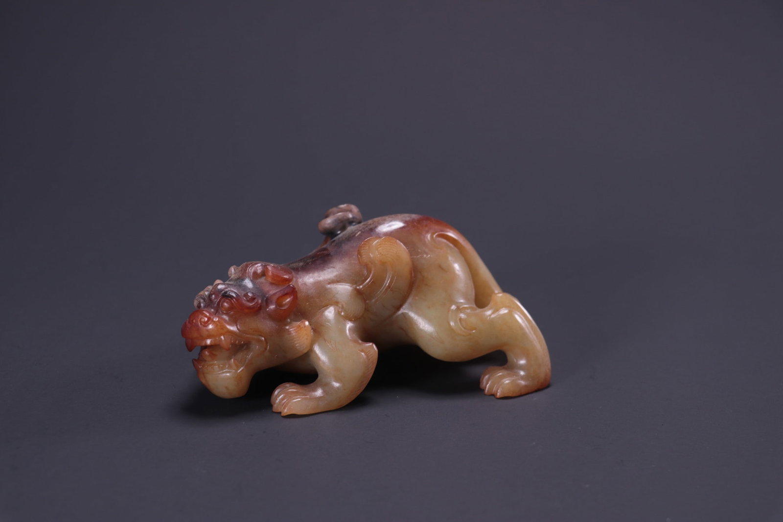 Former Collection of Hetian Jade Beast (1 of 9)