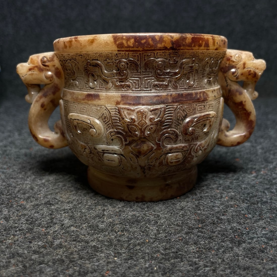 Ancient jade ornaments: Ancient jade ornament dimensions: 16 x 11 x 11 cm (length x width x height) Provenance:Private collection from a professor in University of Glasgow. We warmly invite collectors, colleagues, and friend