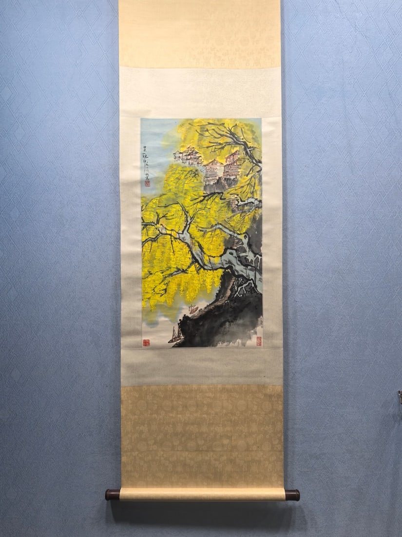 Wu Guanzhong's Fine Paper Works: Landscape: Wu Guanzhong's Fine Artwork on Paper: Landscape; Size: 41 x 77 cm Provenance:Private collection from a professor in Lomonosov Moscow State University. We warmly invite collectors, colleagues, and frie