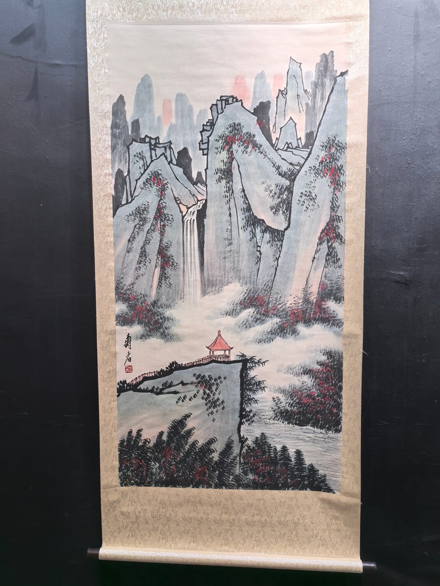 Pan Tianshou, Fine Landscape on Paper: Pan Tianshou, Fine Landscape on Paper, 68 x 138 cm Provenance:An old private collection in Scotland, United Kingdom. Private collection in Paris, acquired from the above. We warmly invite collectors, 