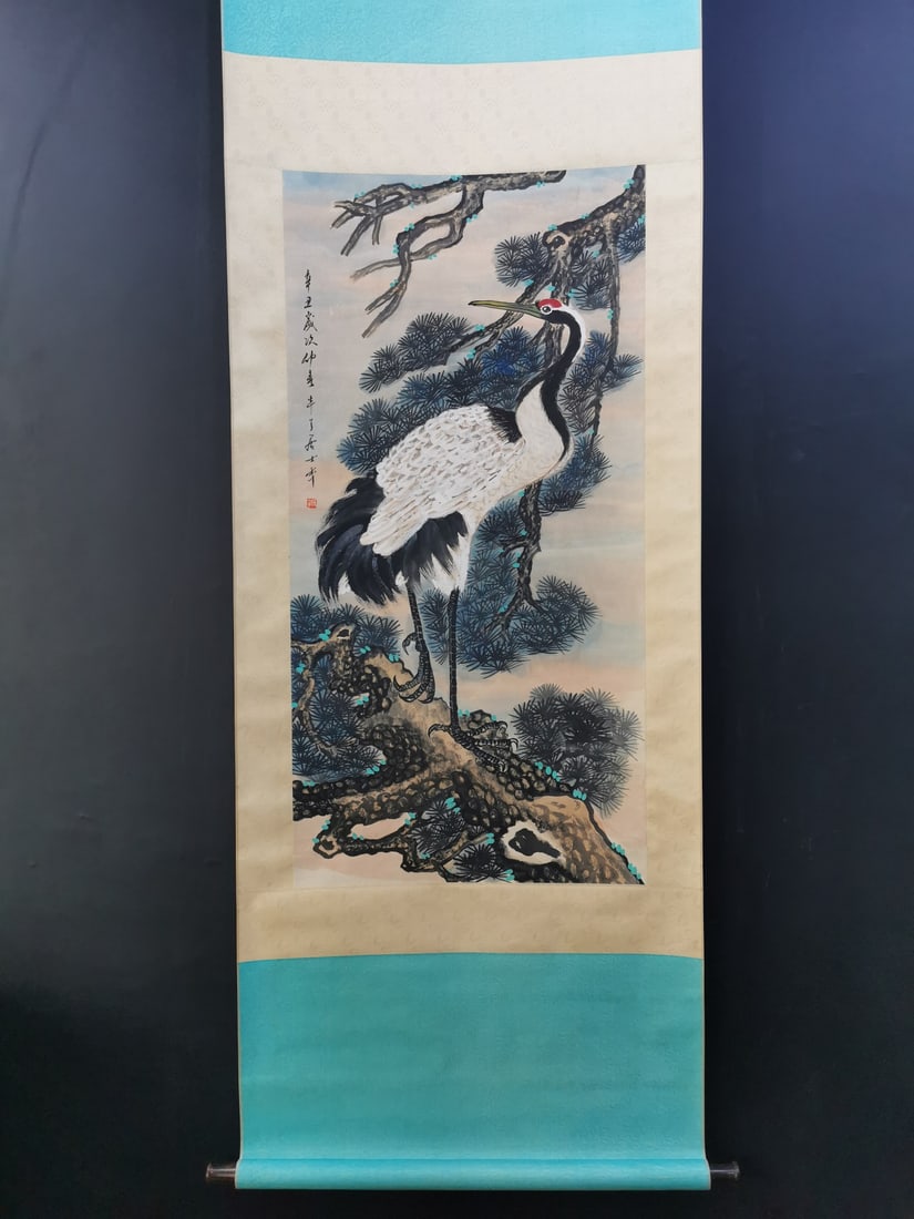 Chen Banding, Fine Paper Crane Painting: Chen Banding, Fine Paper Crane Painting 49x99 Provenance:An old private collection in Scotland, United Kingdom. Private collection in Paris, acquired from the above. We warmly invite collectors, colle
