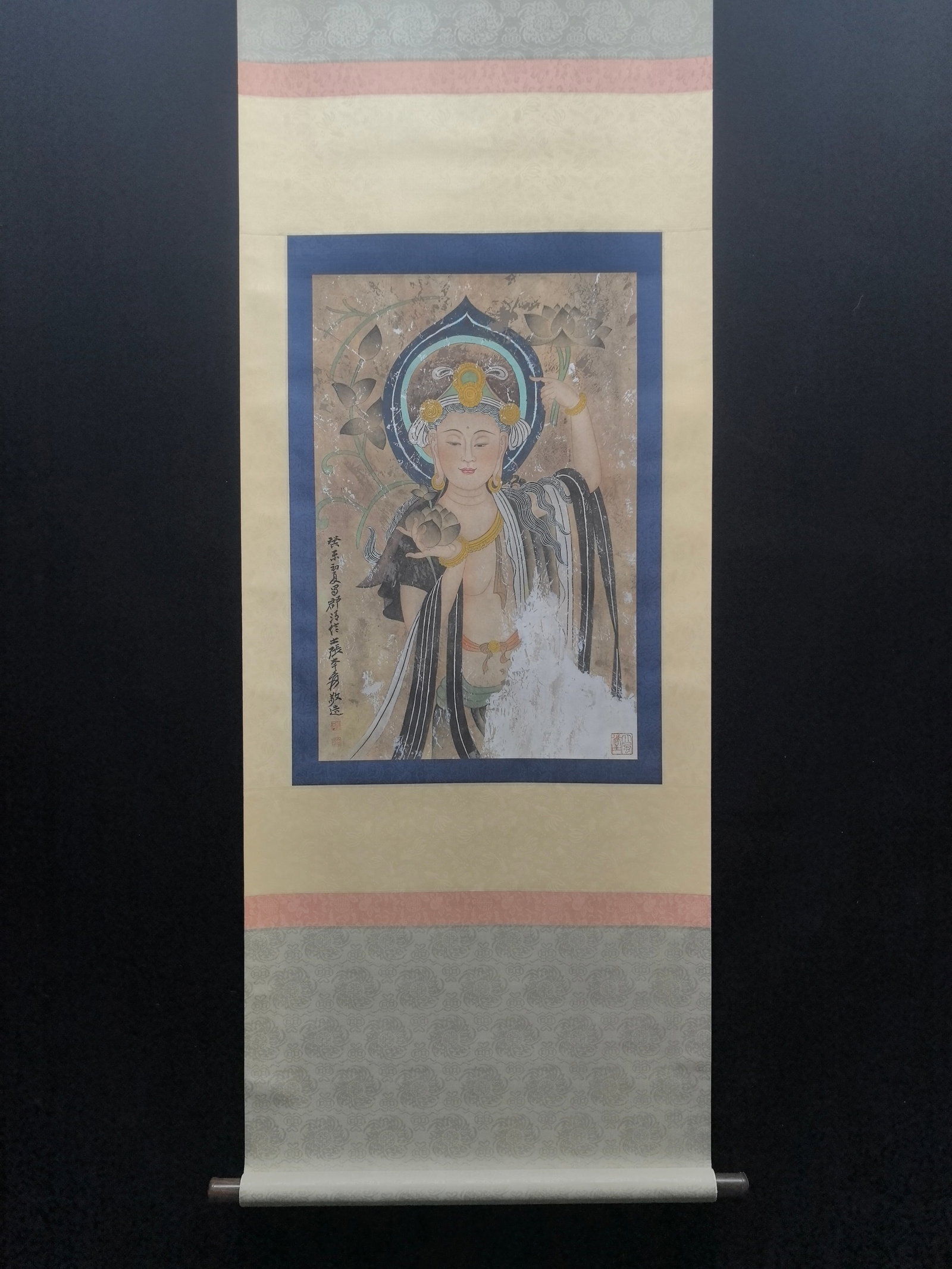 Zhang Daqian's Fine Paper Works: Buddhist Statues from the Mogao Grottoes, Dunhuang: Zhang Daqian's Fine Work on Paper: Dunhuang Mogao Grottoes Buddha Image (Painting) Dimensions: 43 x 65 cm Provenance:From a private collection in Sussex, United Kingdom. We warmly invite collectors, c