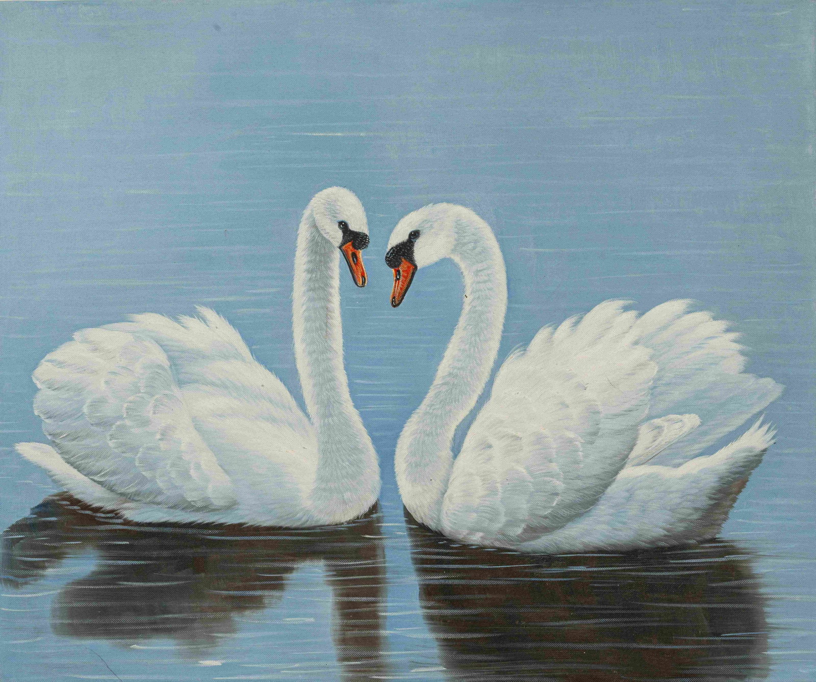 Loyalty: Painted by Lujiang 50 x 60 cmUnframed Oil On Canvas Condition:Very good condition with only minor old wear, expected natural imperfections including age wrinkles.