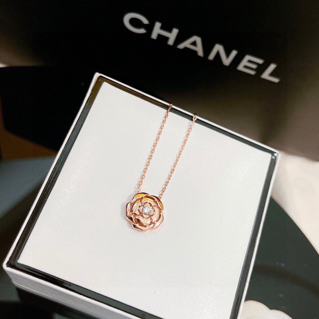 Chanel necklace and earrings (1 of 1)