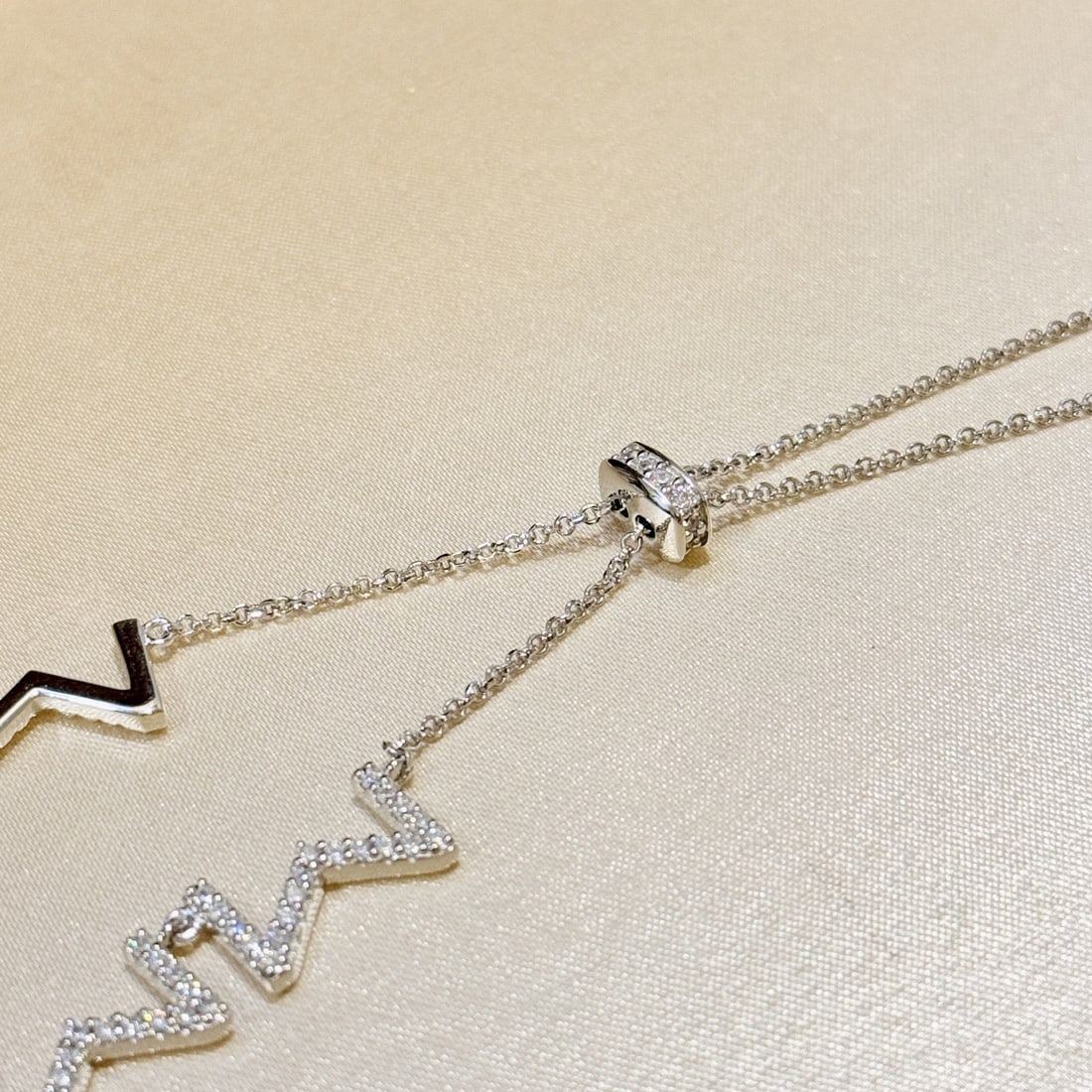 Independent designer letter full diamond necklace (1 of 1)