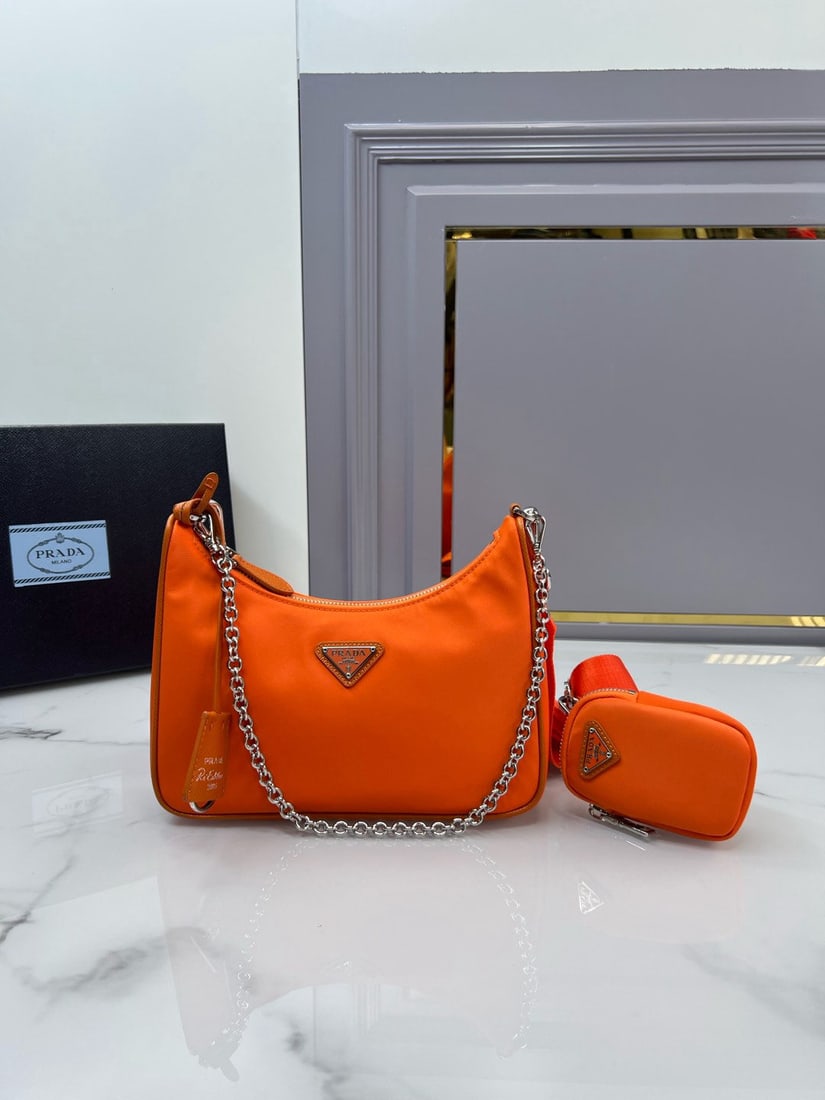 PRADA Hobo: We offer FREE SHIPPING for both domestic and international clients who bid over $500. The Hobo handbag/shoulder bag is amazing! It's a three-in-one bag ?C a waist bag, crossbody bag, or