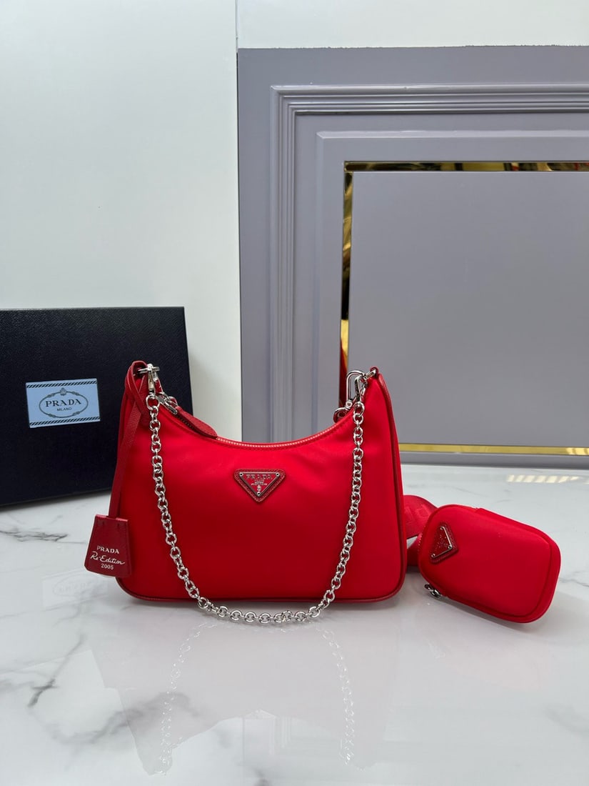 PRADA Hobo: We offer FREE SHIPPING for both domestic and international clients who bid over $500. The Hobo handbag/shoulder bag is amazing! It's a three-in-one bag ?C a waist bag, crossbody bag, or single-shoulde