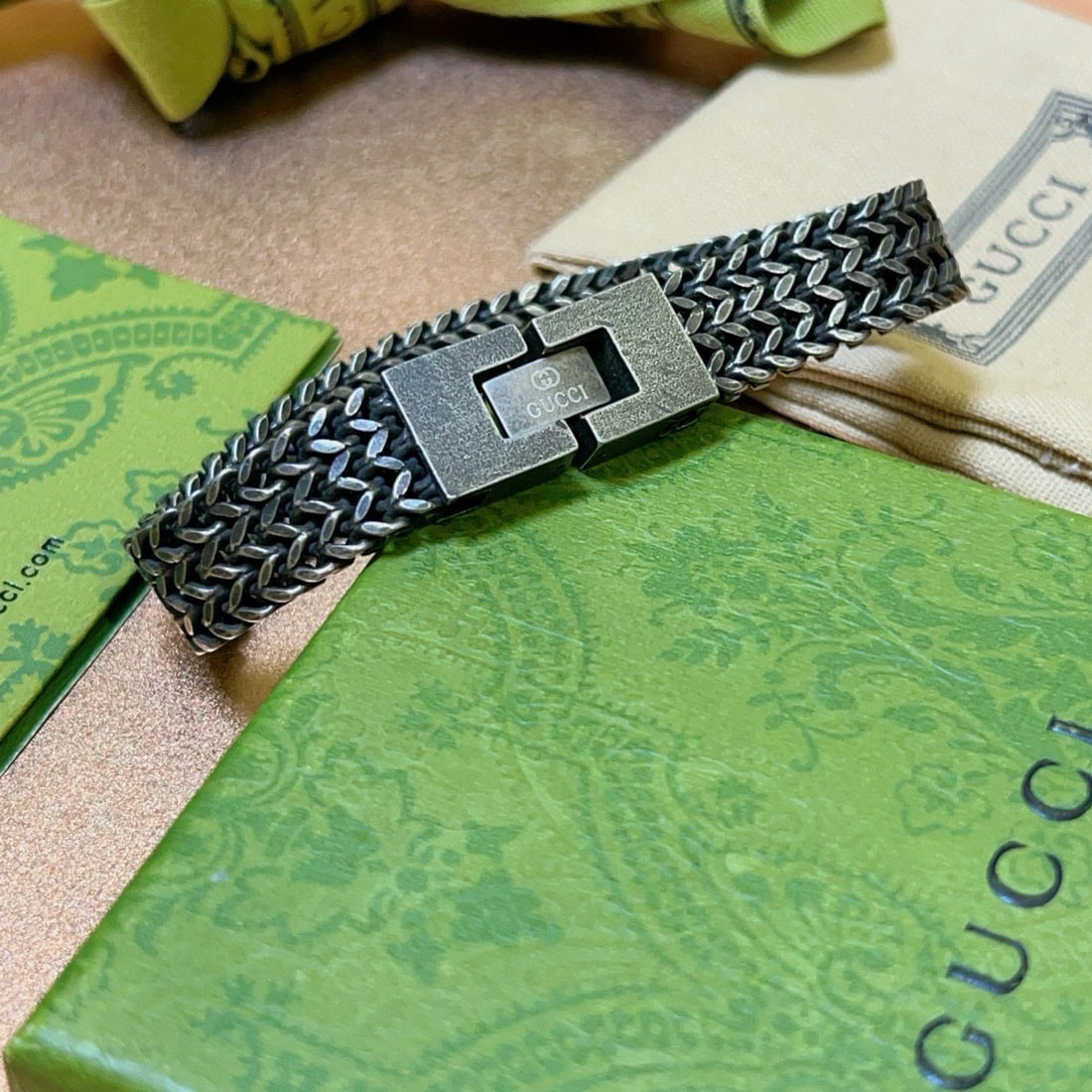 Gucci bracelet: We offer FREE SHIPPING for both domestic and international clients who bid over $500. Gucci bracelets are classic and sophisticated, making them the perfect choice for any outfit. They're simple yet e
