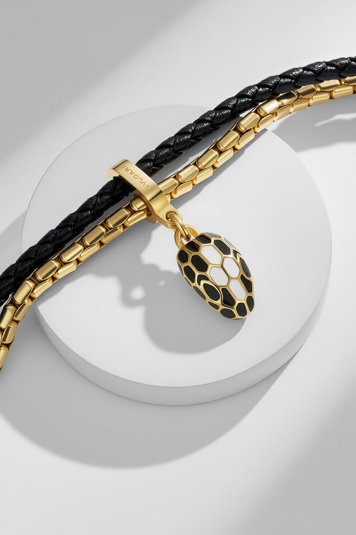 Bv snakehead double-layer bracelet: We offer FREE SHIPPING for both domestic and international clients who bid over $500. Bv snake head double-layer bracelet, the snake symbolizes wealth and good fortune, the double-layer design is clev