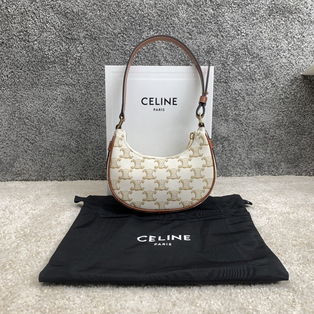 Celine Mini AVA Underarm Bag: We offer FREE SHIPPING for both domestic and international clients who bid over $500. Mini AVA shoulder bag, caramel monogram color is perfect for autumn and winter, and the capacity isn't too small.