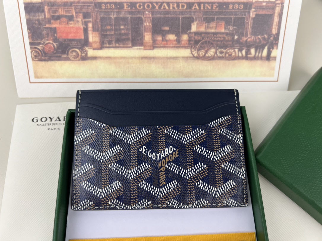 Goyard Saint-Sulpice: We offer FREE SHIPPING for both domestic and international clients who bid over $500. The Goyard Saint-Sulpice cardholder features a compact design with a central pocket for cards, ID cards, or