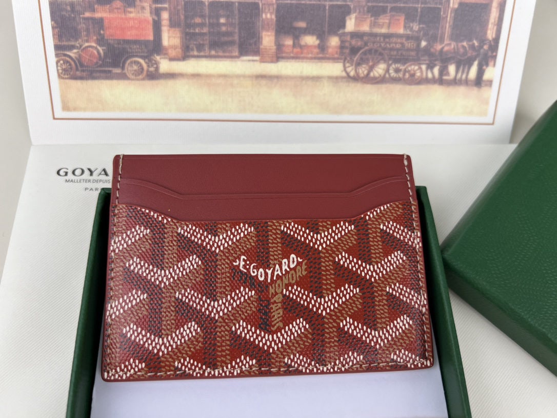 Goyard Saint-Sulpice: We offer FREE SHIPPING for both domestic and international clients who bid over $500. The Goyard Saint-Sulpice cardholder features a compact design with a central pocket for cards, ID cards, or