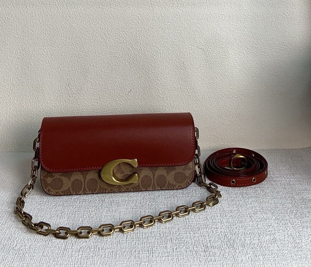 COACH: We offer FREE SHIPPING for both domestic and international clients who bid over $500. The COACH C Idol baguette shoulder bag is so beautiful! It can be worn under the arm or crossbody and comes with