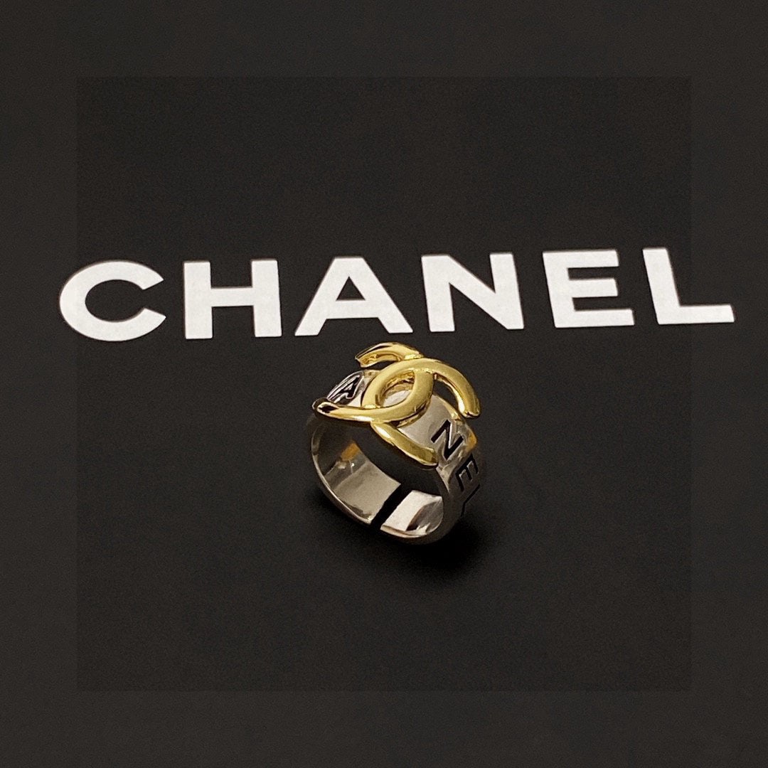 Chanel double C logo ring: We offer FREE SHIPPING for both domestic and international clients who bid over $500. Chanel's iconic double C logo ring! The simple design is exquisite, makes your hands appear whiter, and is incredi