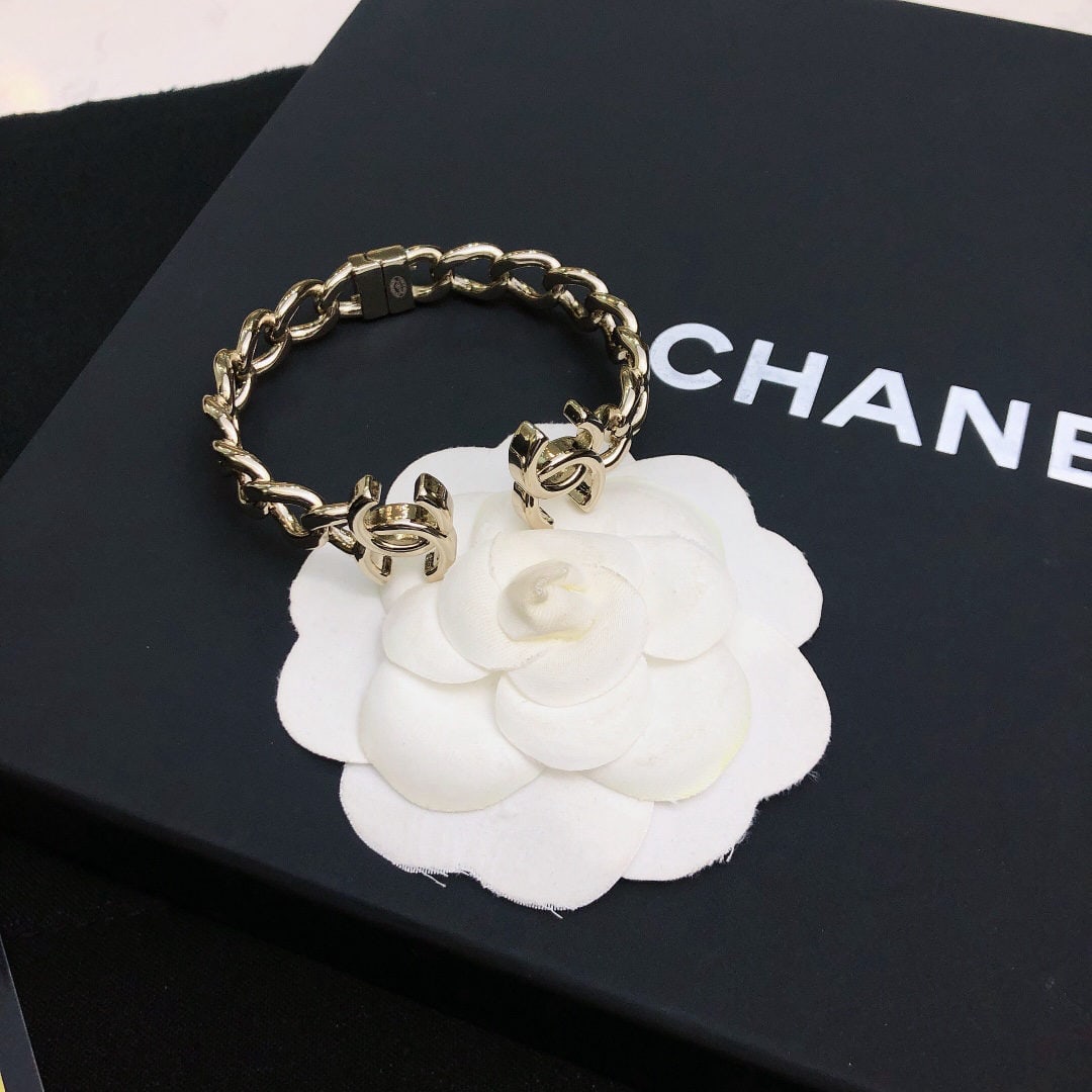 Chanel light gold open bracelet: We offer FREE SHIPPING for both domestic and international clients who bid over $500. Chanel light gold open bangle?? Adjustable, unisex design, high quality and distinctive personality. A wonderful g